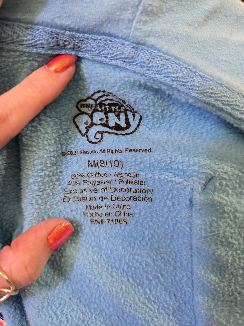 My Little Pony Rainbow Dash Zip Hoodie - Size 8-10 (girl) - Picture 7 of 16